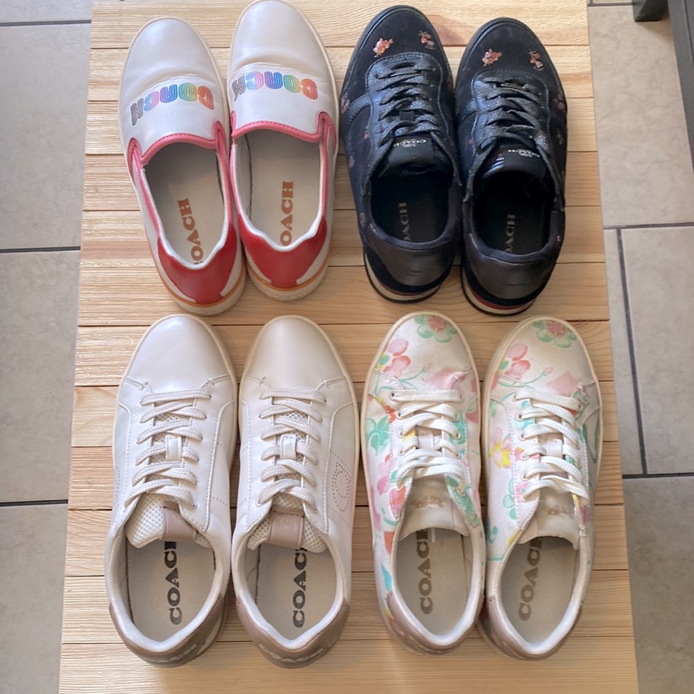 Coach shoes 4 pairs
